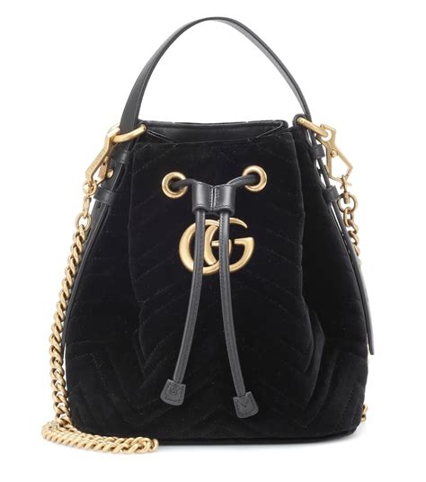 gucci velvet bucket bag uk